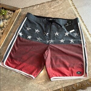 NWT O'Neill Patriotic Board Shorts